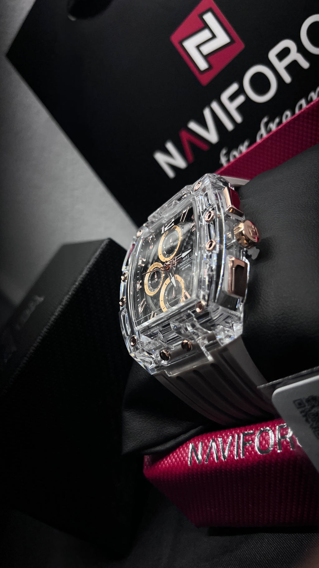 NAVI FORCÉ / ROSE GOLD - GLASS