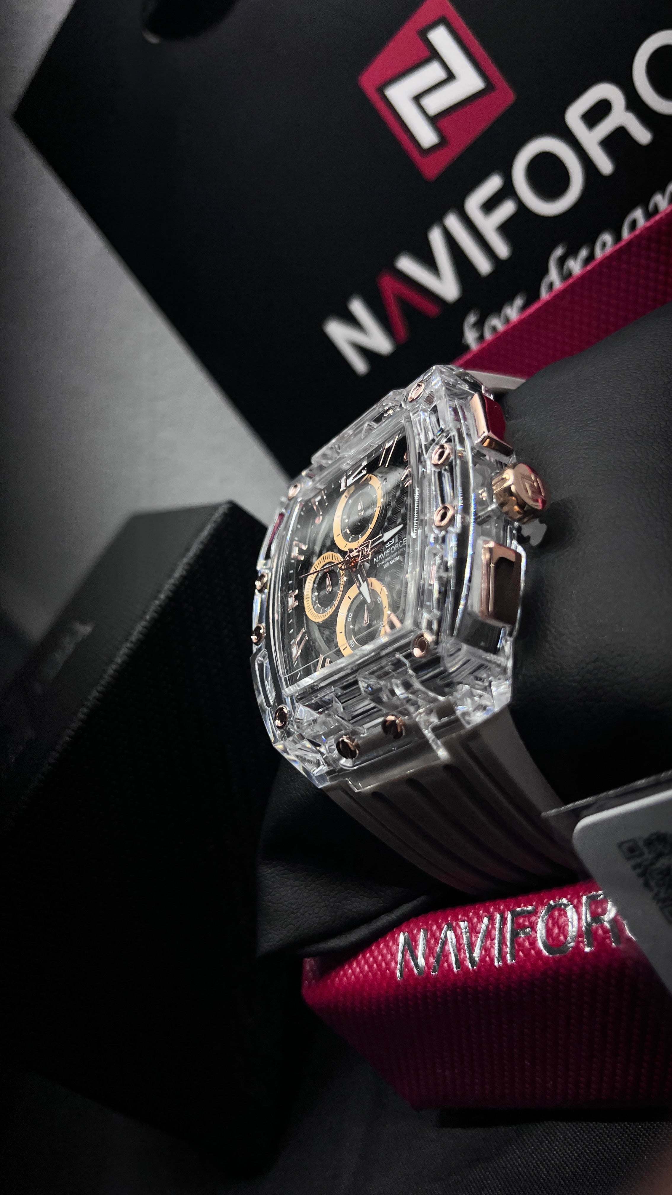 NAVI FORCÉ / ROSE GOLD - GLASS