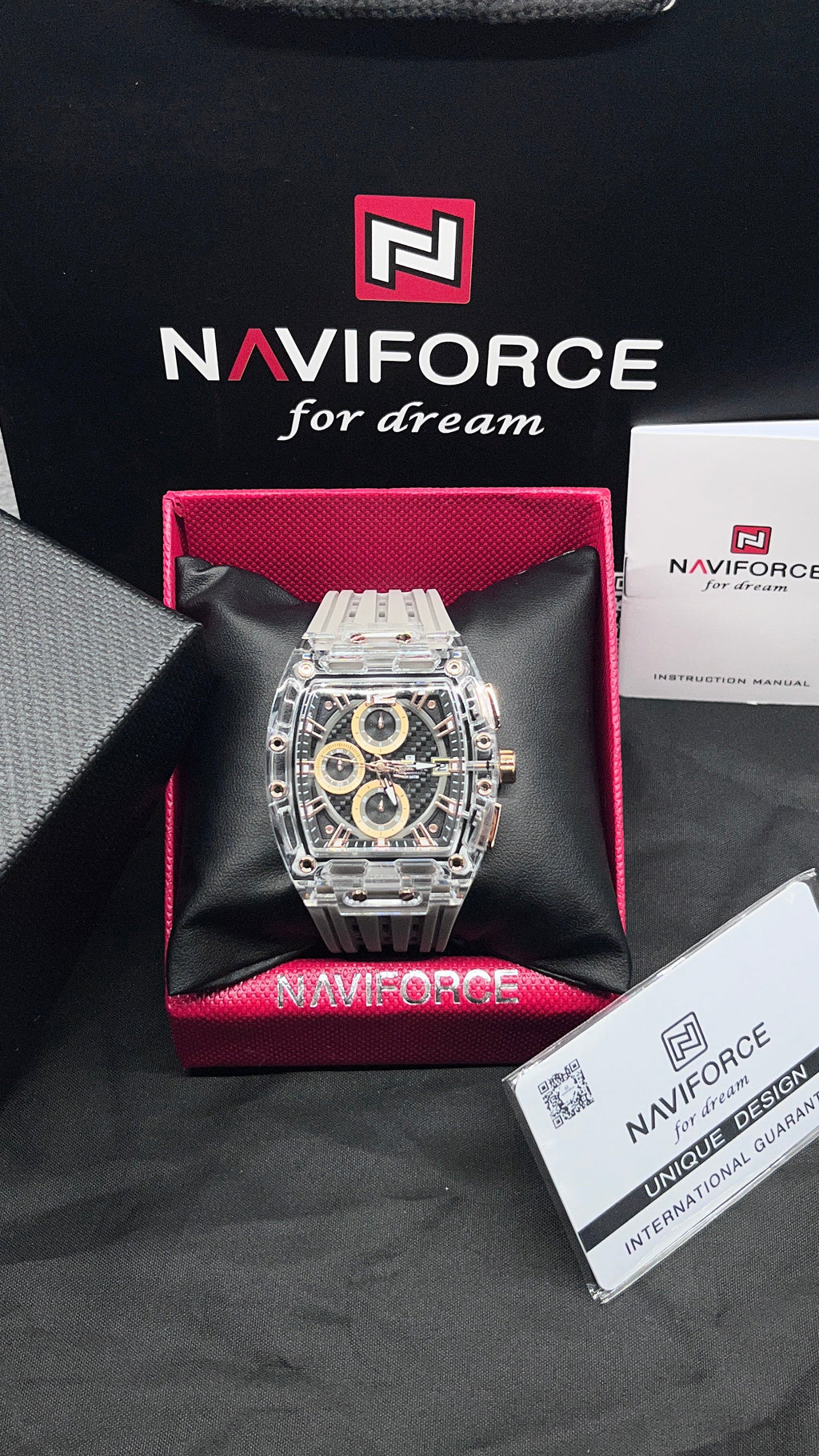NAVI FORCÉ / ROSE GOLD - GLASS