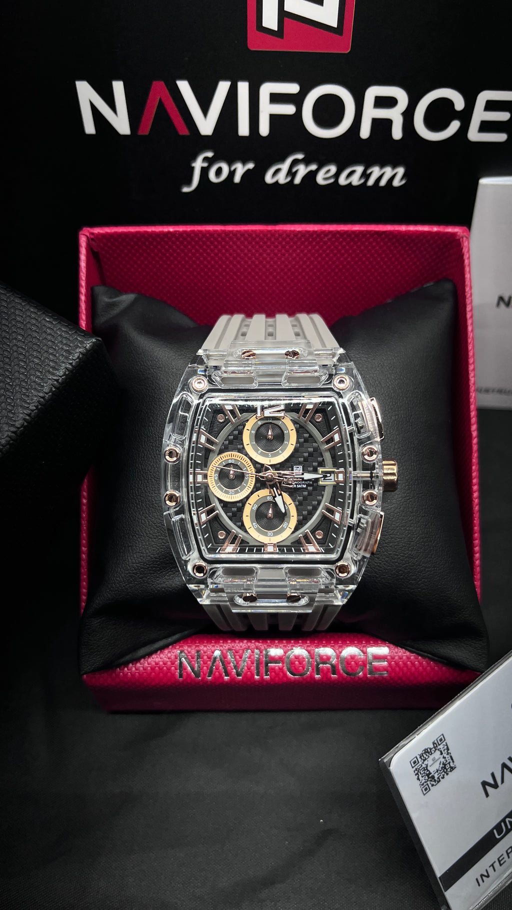NAVI FORCÉ / ROSE GOLD - GLASS
