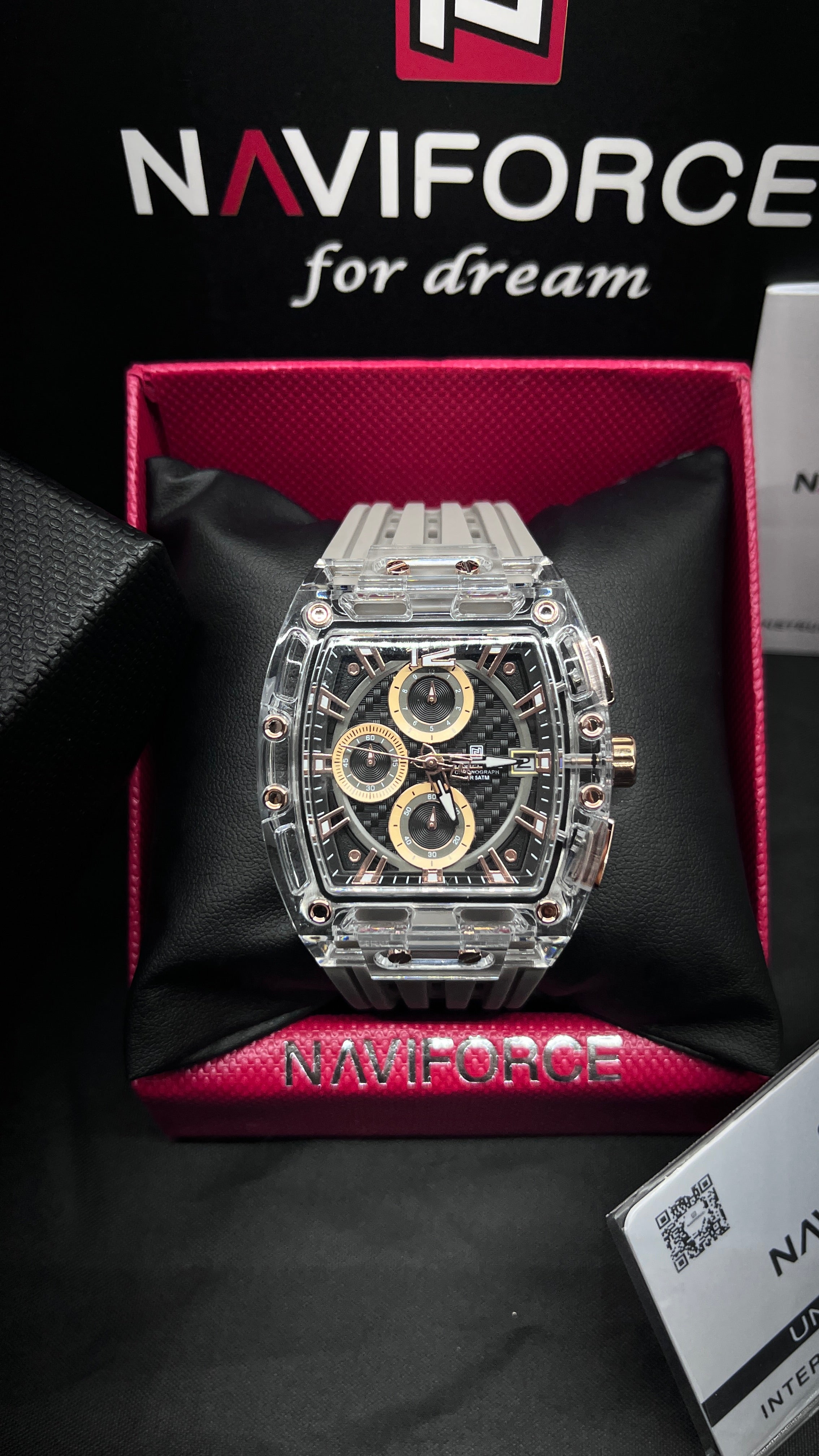 NAVI FORCÉ / ROSE GOLD - GLASS